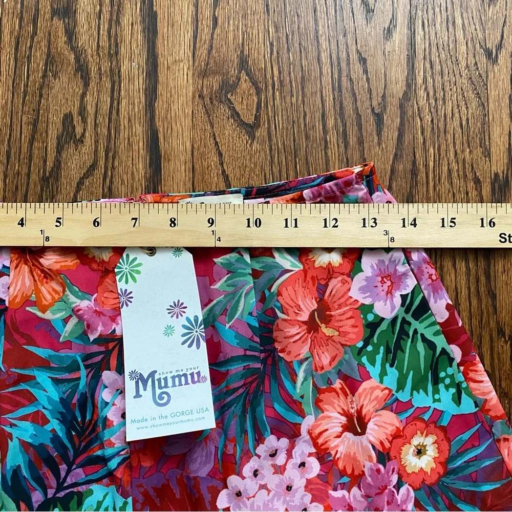Show Me Your MuMu Pink Tropical Floral Crop and Shorts Set